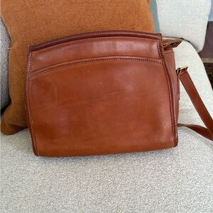 Coach Classic Brown Leather Bag with Shoulder Strap